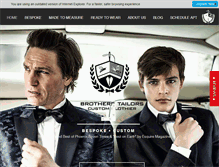 Tablet Screenshot of brotherstailors.com